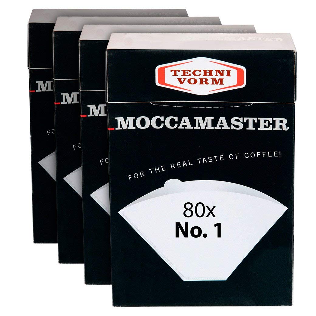 Technivorm Moccamaster Cup-One filter pack ready for precise, clean brews.