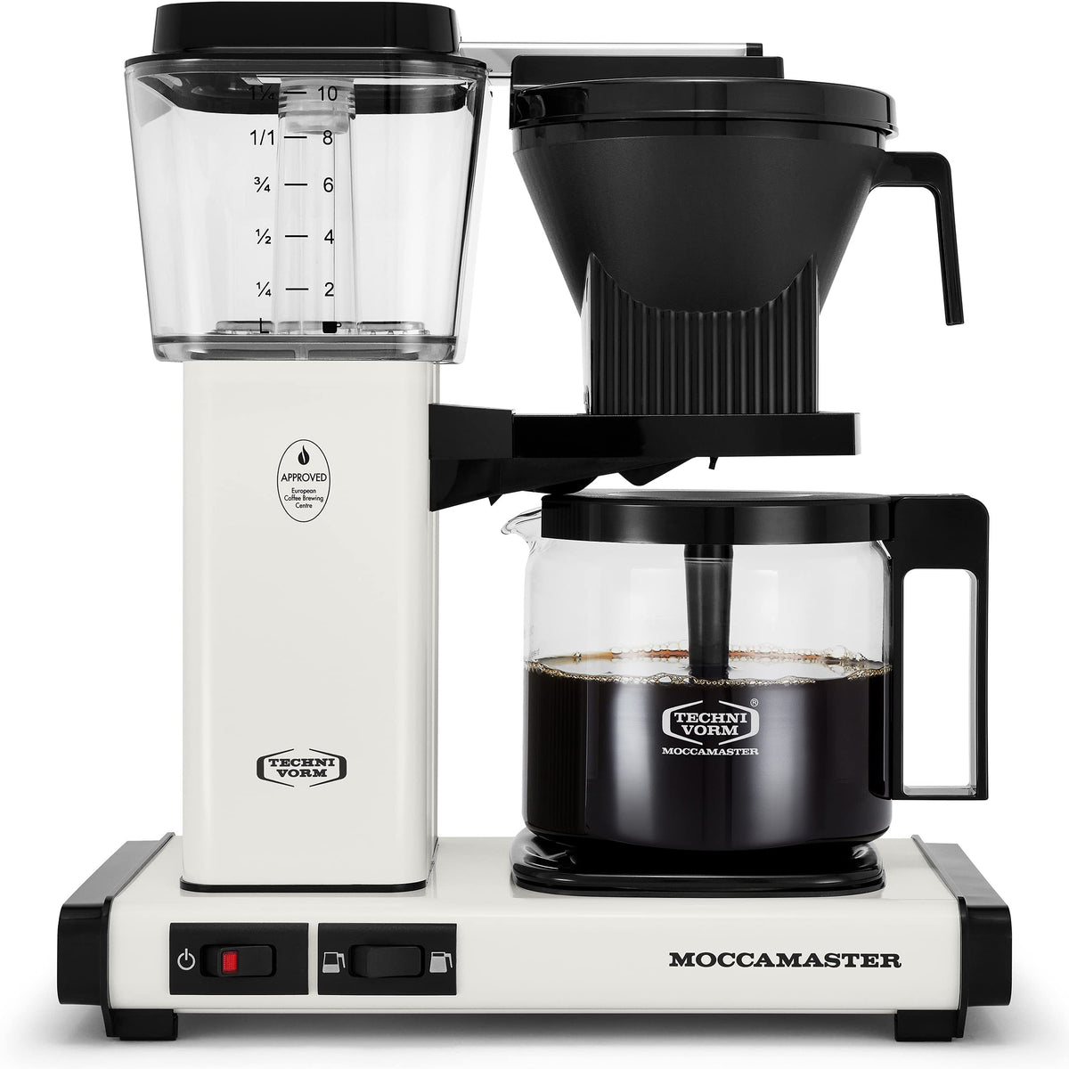 Technivorm Moccamaster KBGV Select full carafe brew for convenient gatherings.