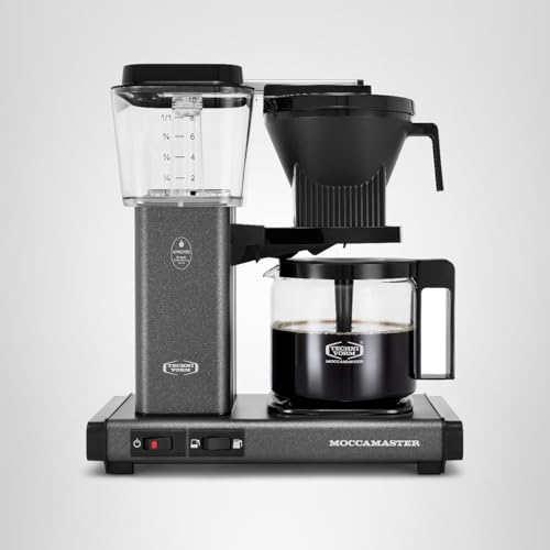 Technivorm Moccamaster KBGV Select glass carafe and stone grey finish for daily use.