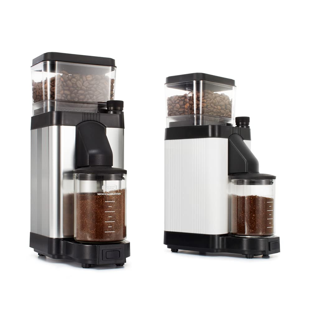 Technivorm Moccamaster KM5 direct-drive motor emphasizes fast, quiet grinding.