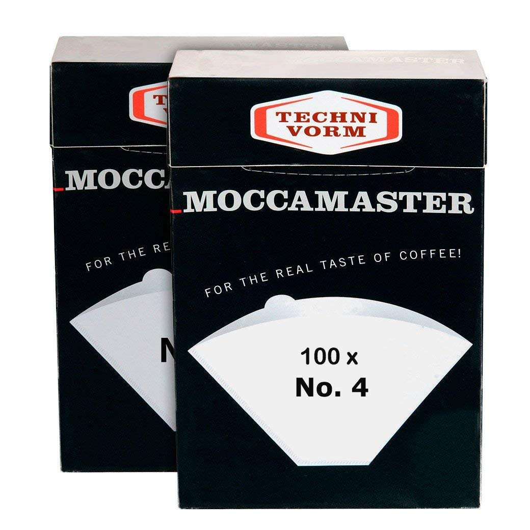 Technivorm Moccamaster number-four white paper filter for a clean brew with pure flavor.