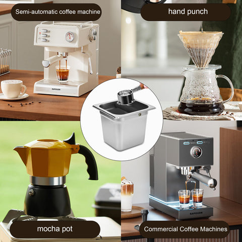 TechShare easy-clean stainless steel surface for quick maintenance at home or cafe