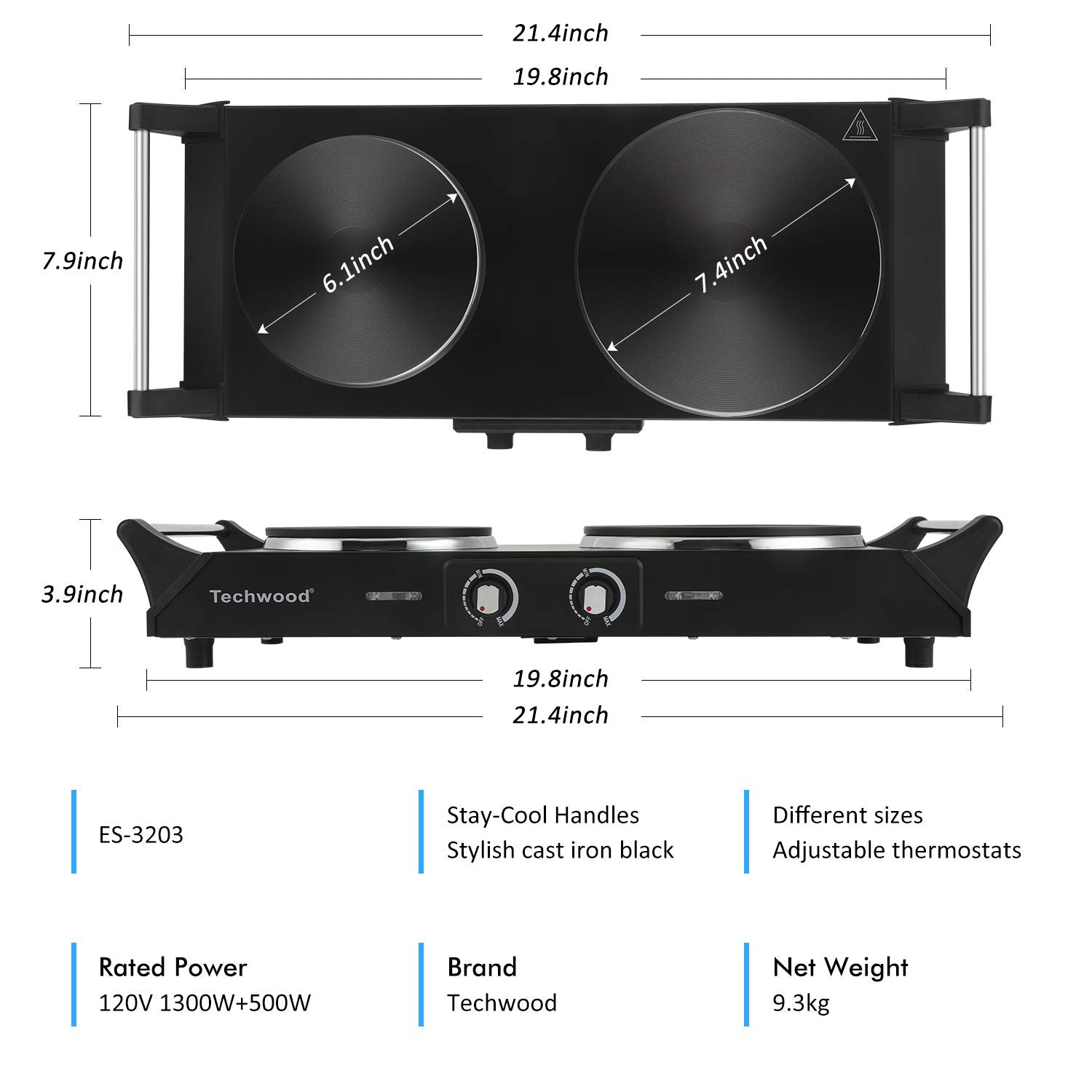 Techwood ES-3203 extra burner helps speed weeknight meals