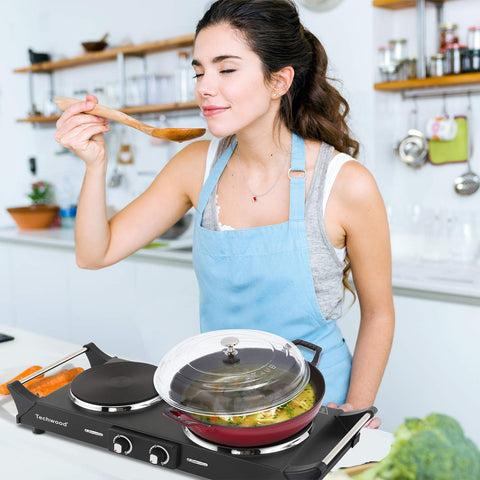 Techwood ES-3203 overheat protection keeps cooking safe