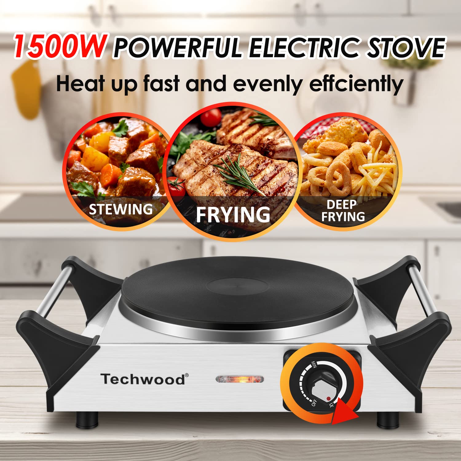 Techwood hot plate cookware compatibility supports versatile meals with any pan.