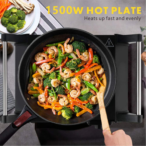 Techwood hot plate easy to wipe clean after cooking.