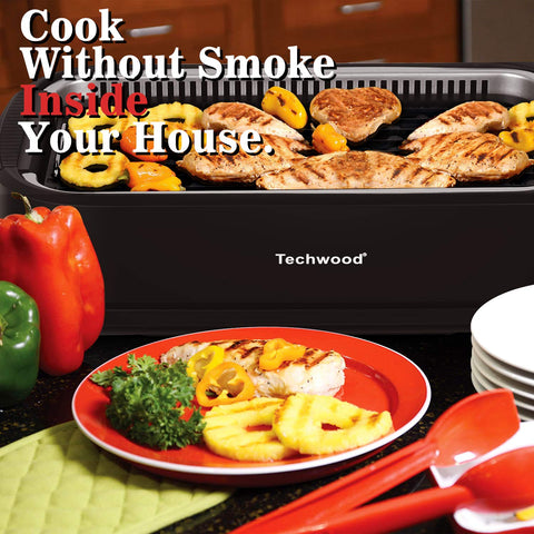 Techwood grill parts are dishwasher-safe for simple cleanup.