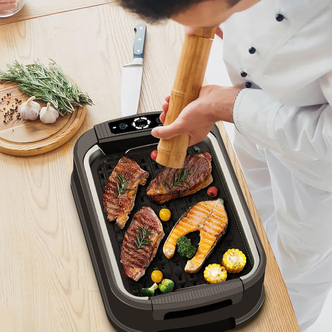 Techwood overheat protection system for safe long grilling sessions