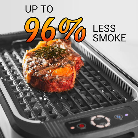 Techwood removable grill plates for quick cleaning after cooking