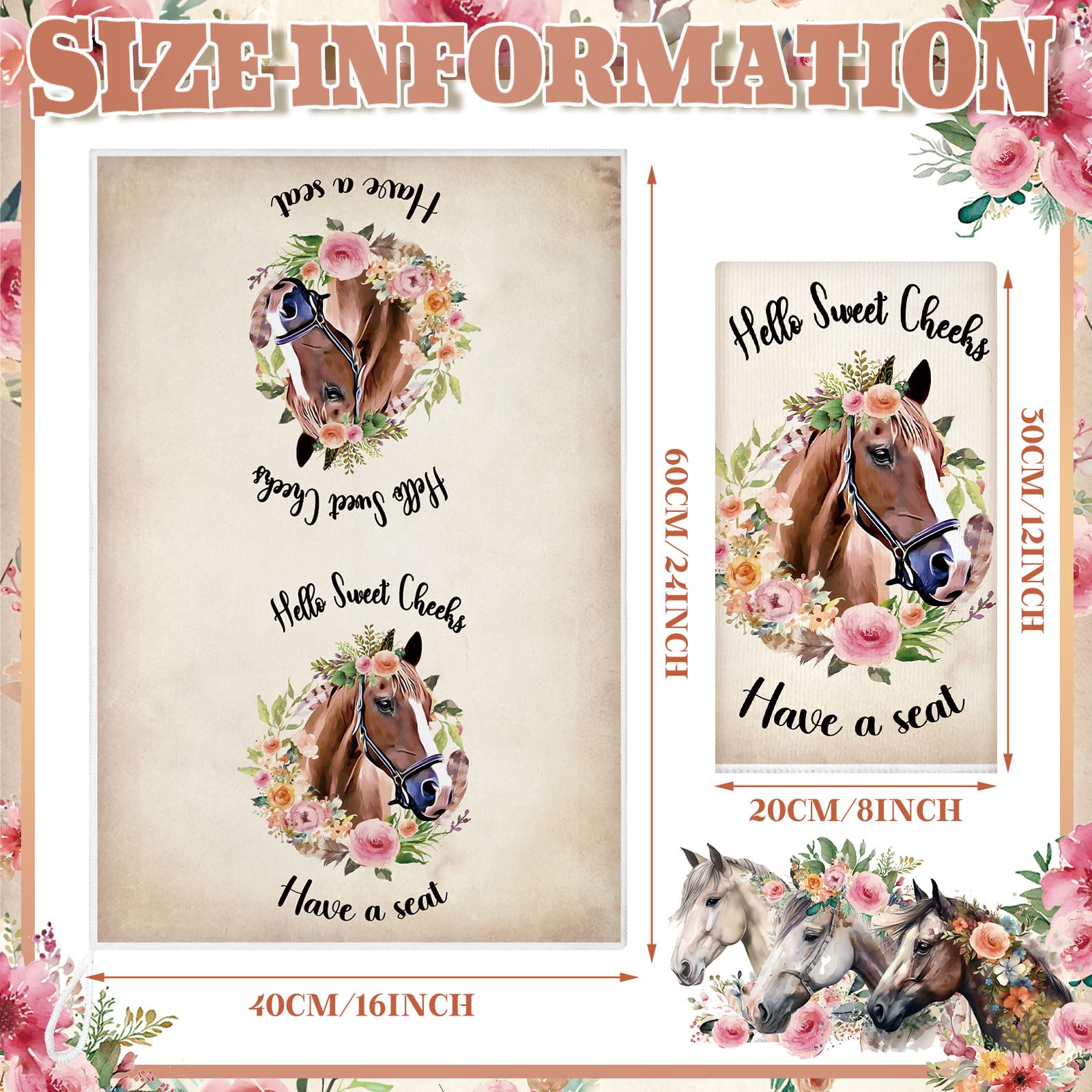 TecUnite novelty horse towels are ideal gifts for horse lovers.