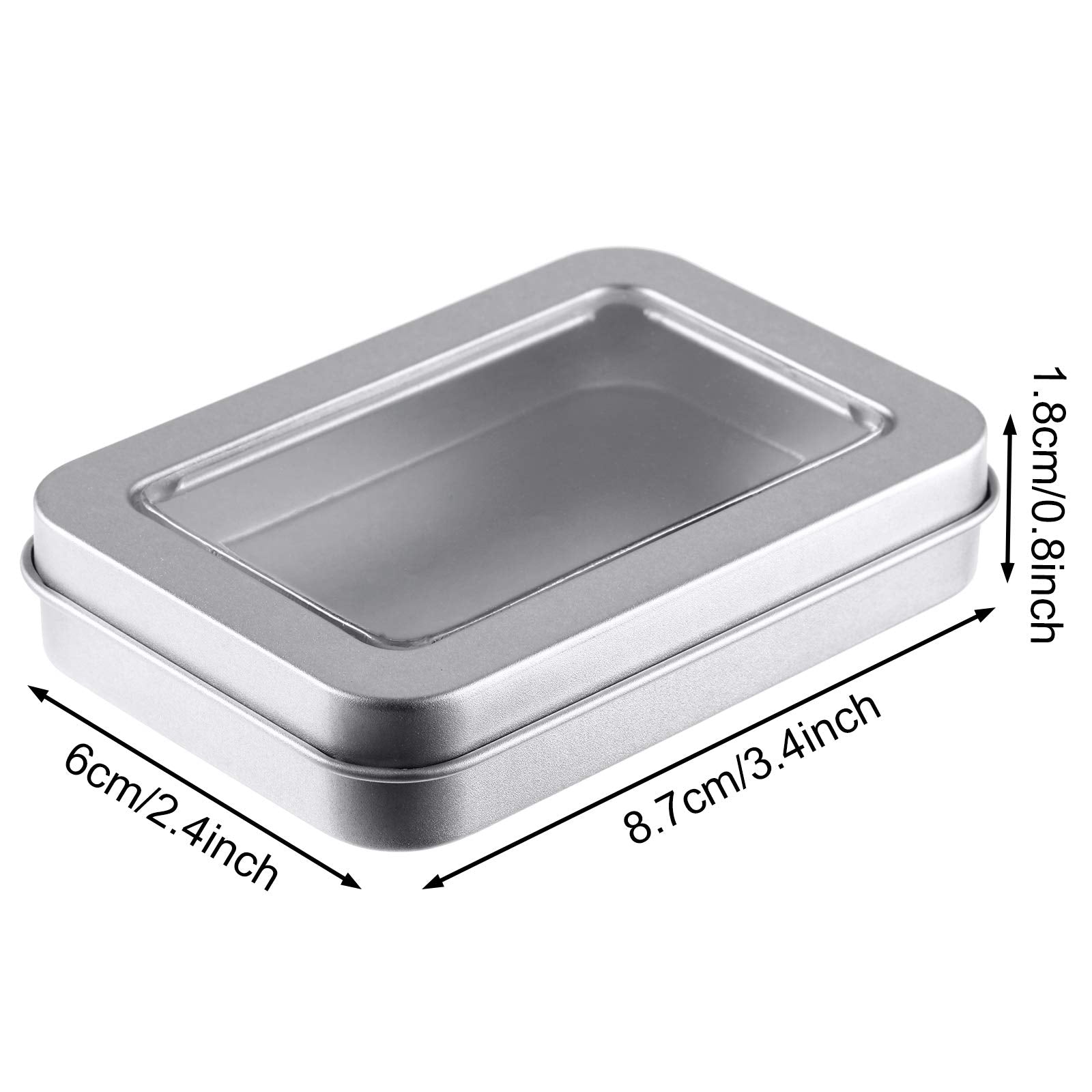 TecUnite polished-edge tin box lid offers safe handling and neat presentation