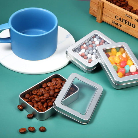 TecUnite small storage tin ideal for candies, gifts, and trinkets