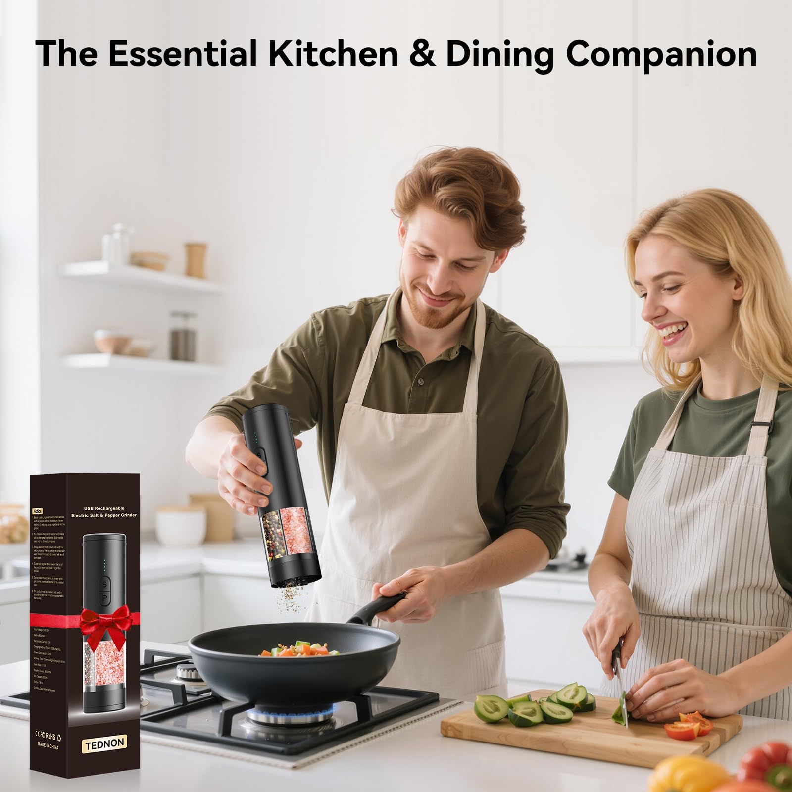 TEDNON 2-in-1 set ideal for busy kitchens, grills, and gifting.