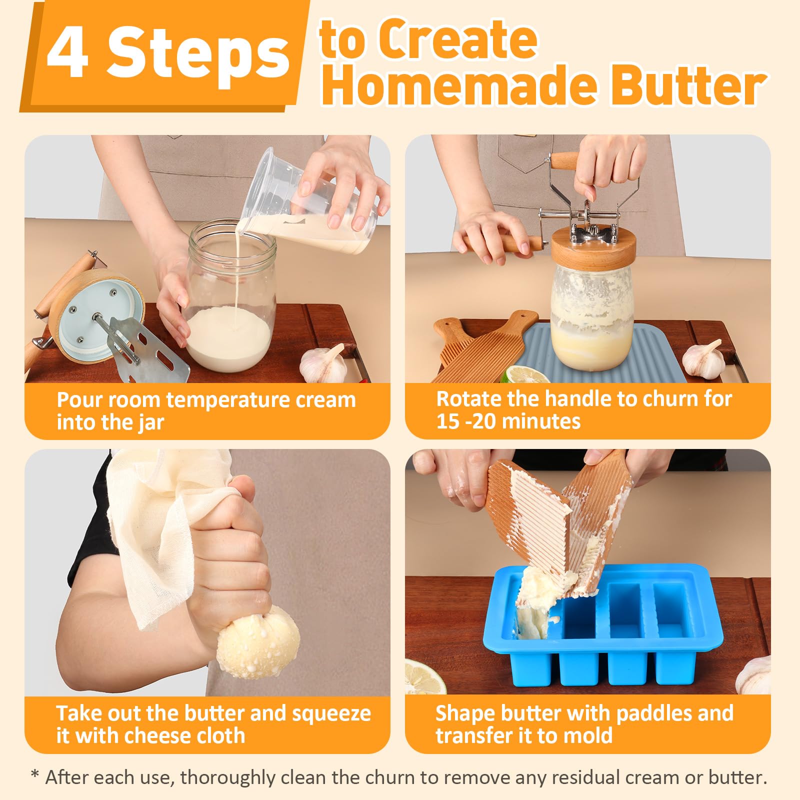 Teemars butter lid preserves freshness in storage
