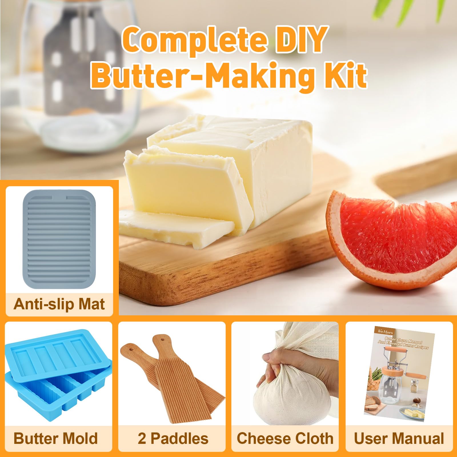Teemars recipe card offers 14 flavored butter ideas