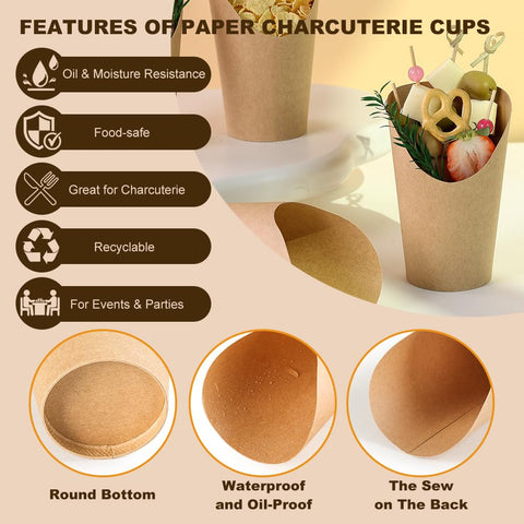Teemumu charcuterie cups dimensions show 12 oz capacity and clean lines.