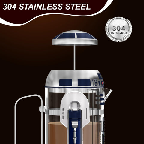 TEENKON French Press pouring coffee demonstrates easy serving and quick cleanup.
