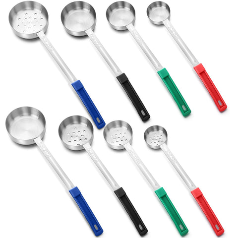 Teenyyou 8-piece portion spoons set in vibrant colors for precise portioning.