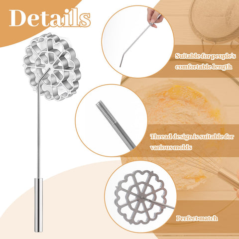Teenyyou aluminum rosette iron highlights durable cooking tool