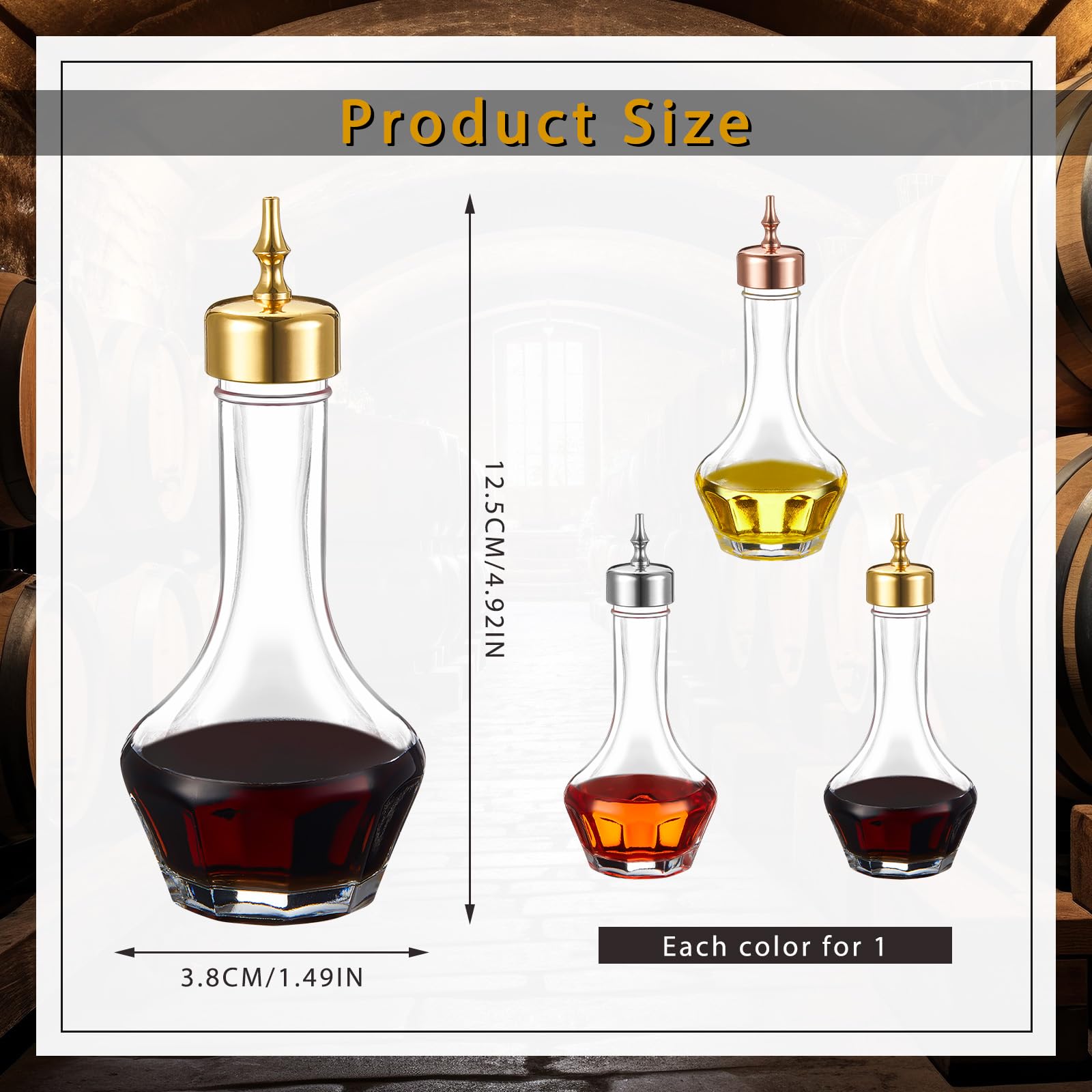 Teenyyou rose gold bitters bottle with dasher top for stylish serving
