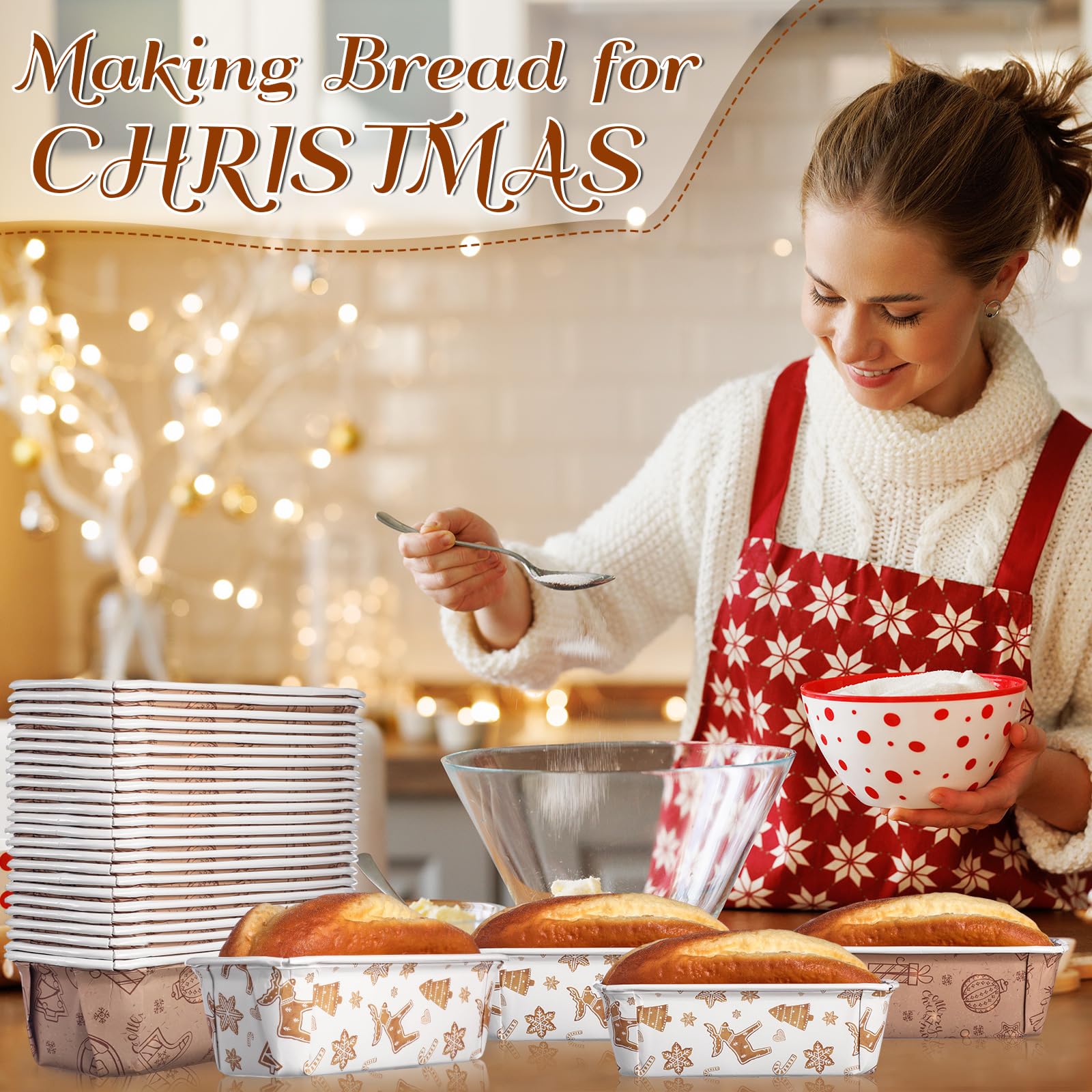 Teenyyou mini bread pans hold breads and cakes for easy serving.