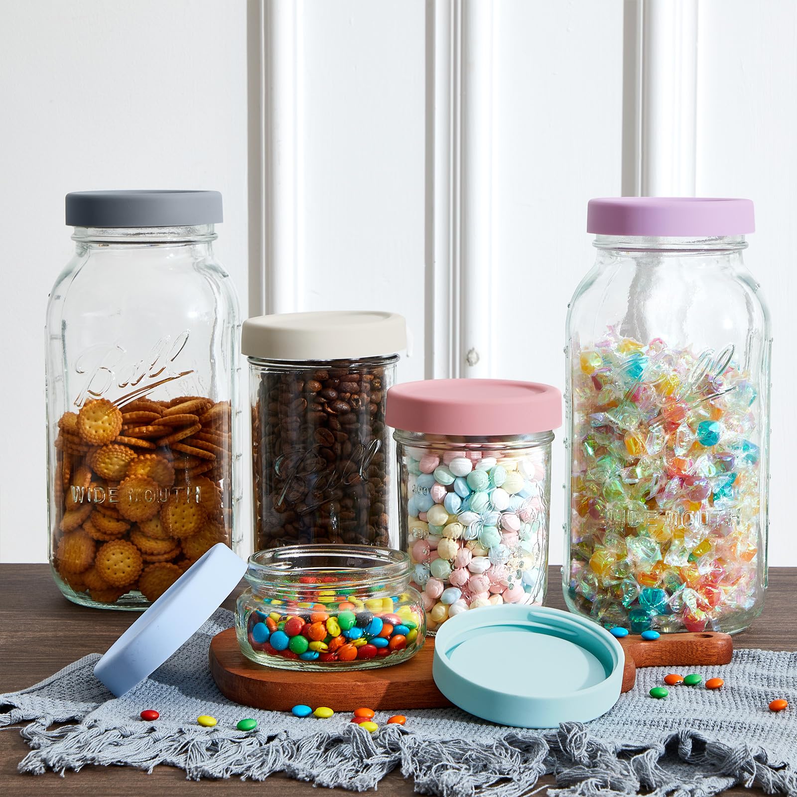 Teenyyou wide-mouth lids help maintain freshness and reduce kitchen clutter.