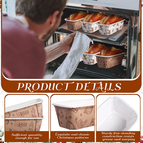 Teenyyou pack of 100 loaf pans ready for holiday baking and gifting.