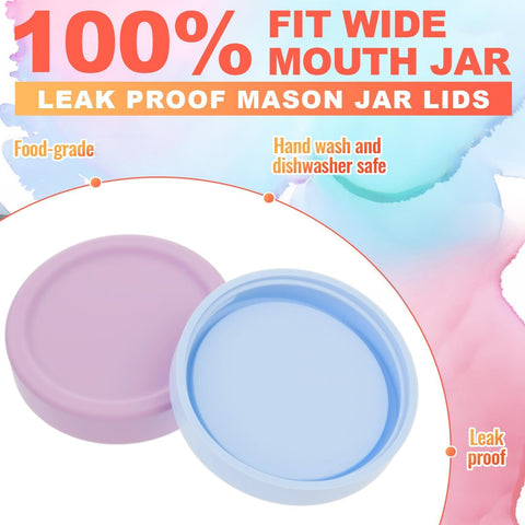 Teenyyou silicone wide-mouth lids are dishwasher safe for easy cleaning.