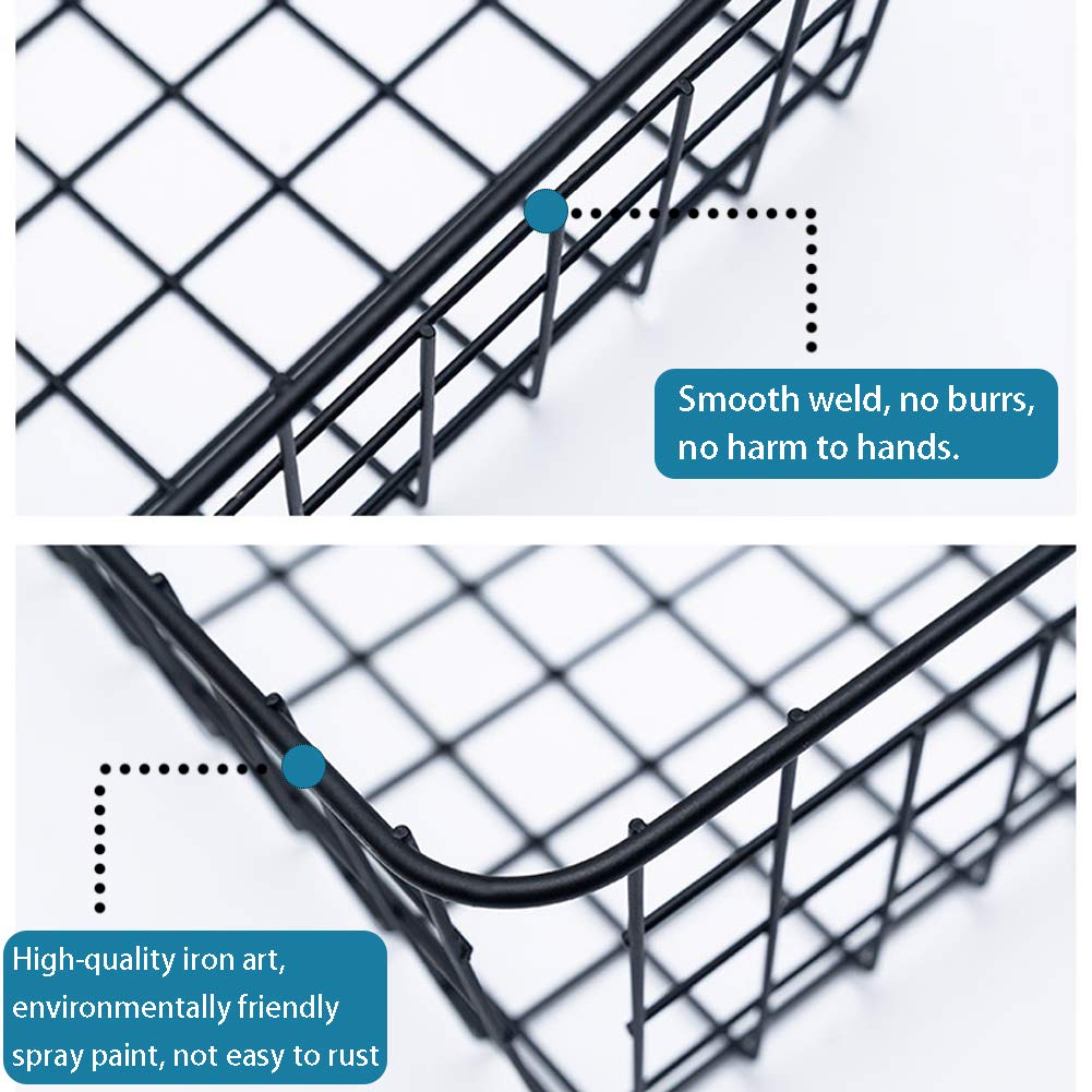 TEETOOKEA kitchen cabinet organization basket fits shelves for tidy storage.