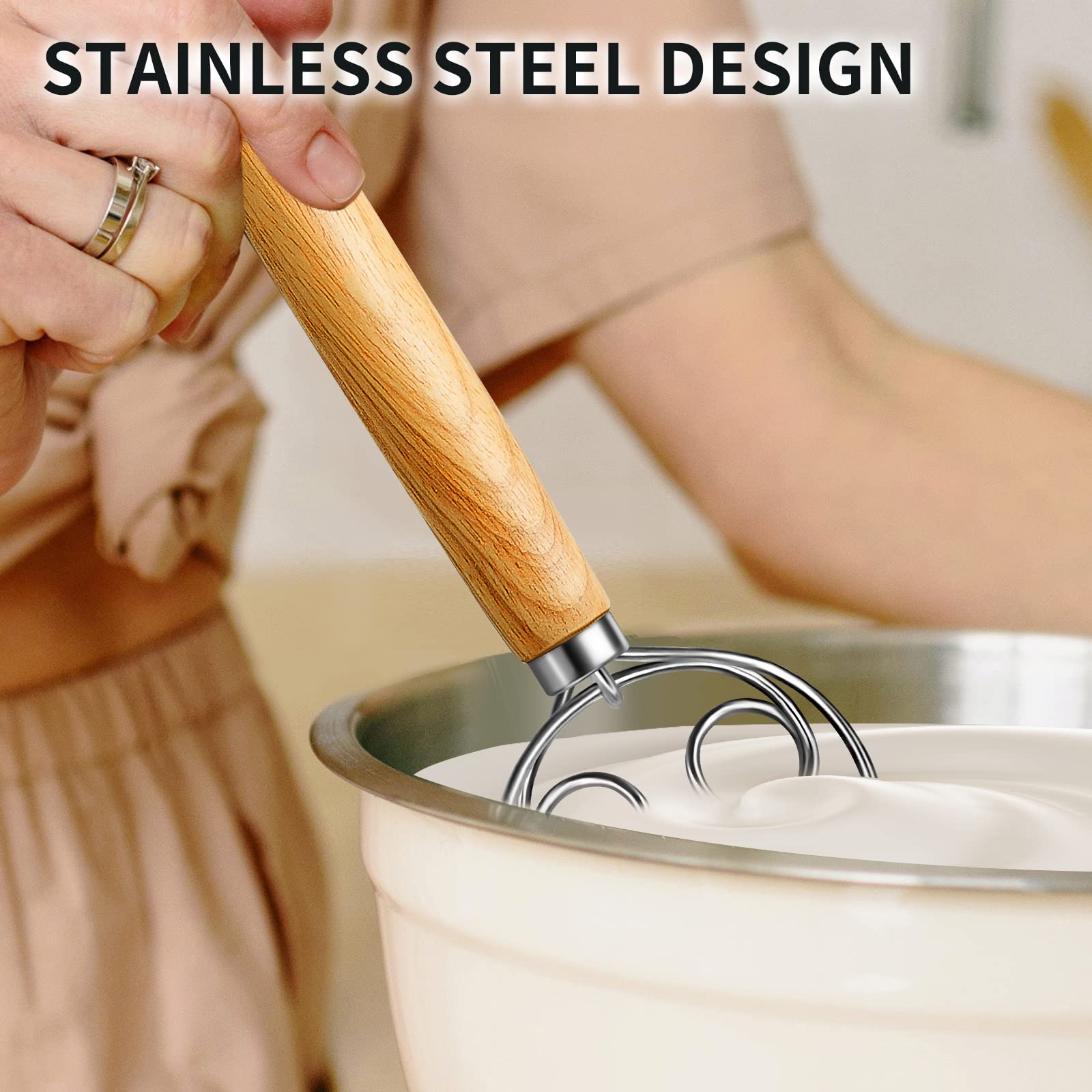 TEEVEA easy-clean design lets you wipe away flour and dough quickly