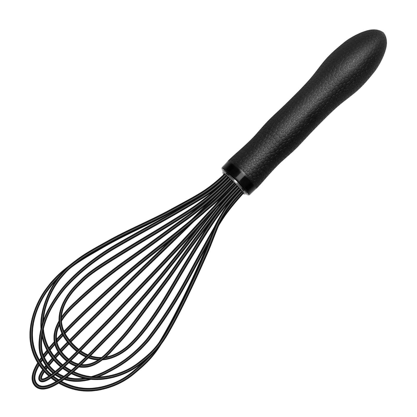 TEEVEA silicone whisk suitable for batter and cream mixing tasks.