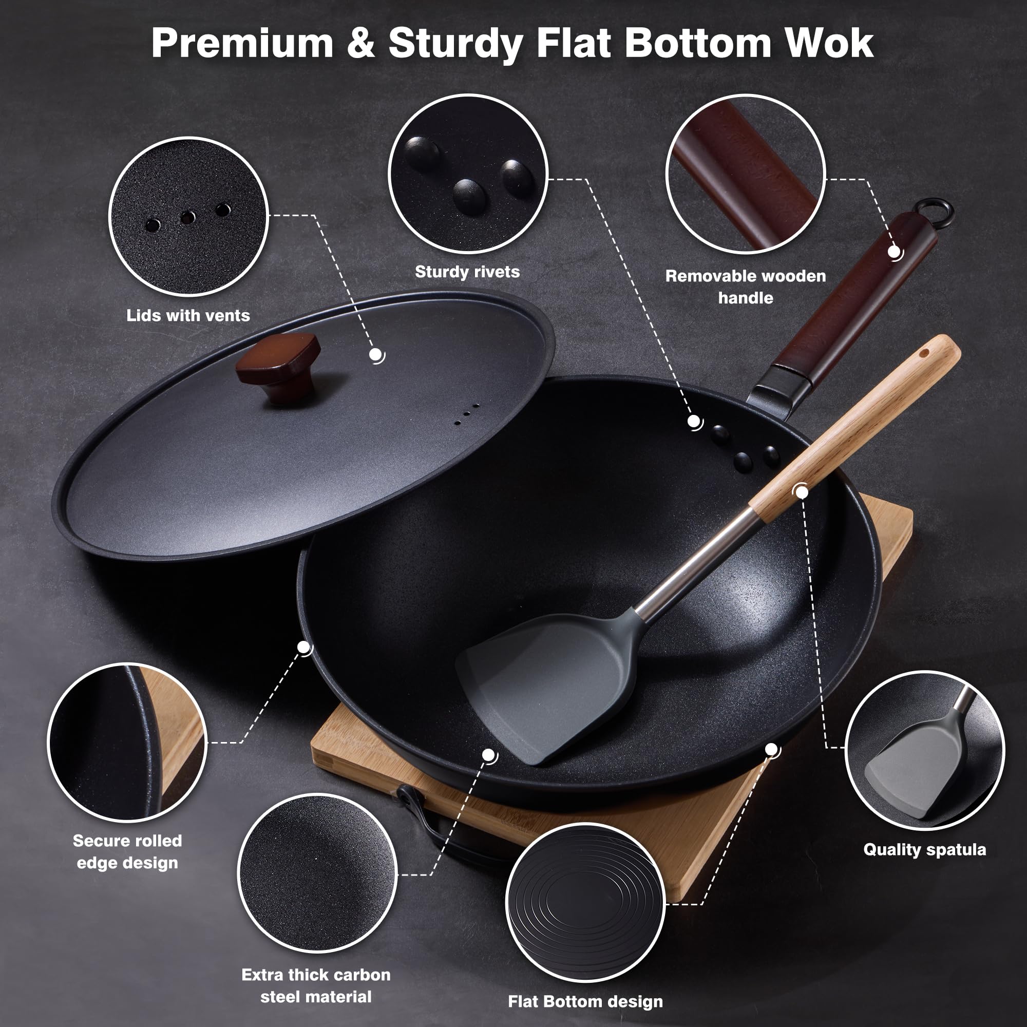 Teewe flat-bottom design ensures stable contact on all stove types.