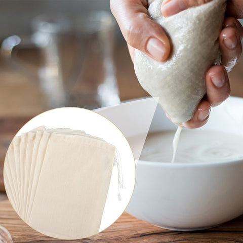 Tegeme cheese cloth bag for cheese making and fine filtration.