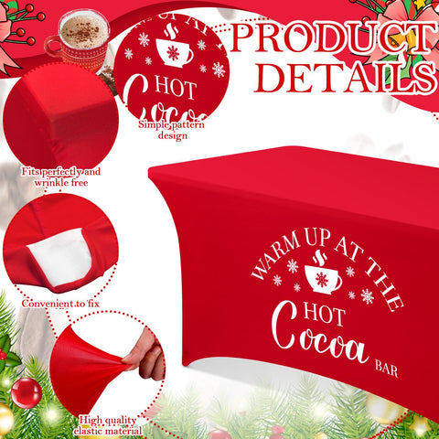 Tegeme elastic spandex tablecloth close-up showing snug fit and durability.
