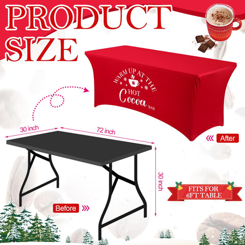 Tegeme tablecloth foot covers secure corners for non-slip setup.