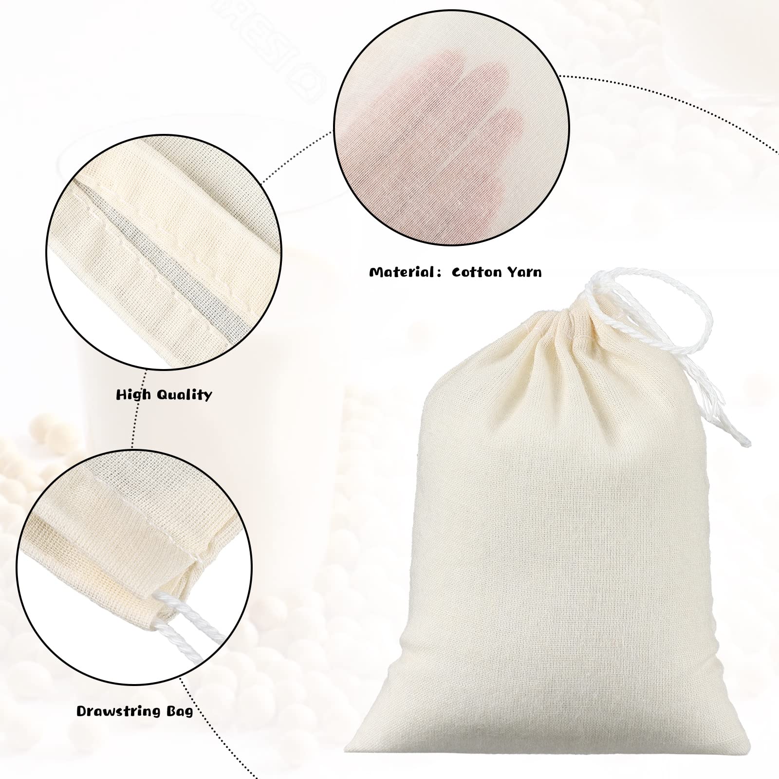 Tegeme tea filter bags reusable ideal for brewing clear, flavorful tea.