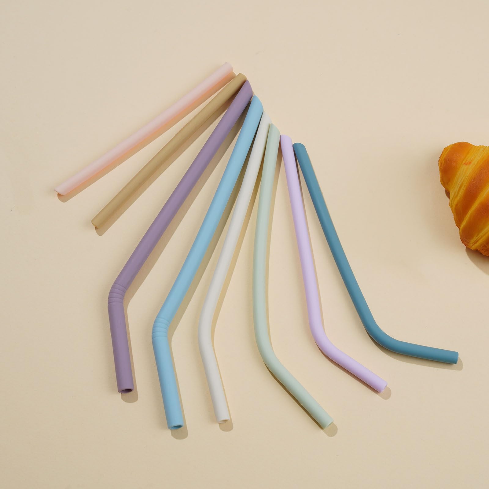 Tegion dishwasher-safe silicone straws for easy cleanup