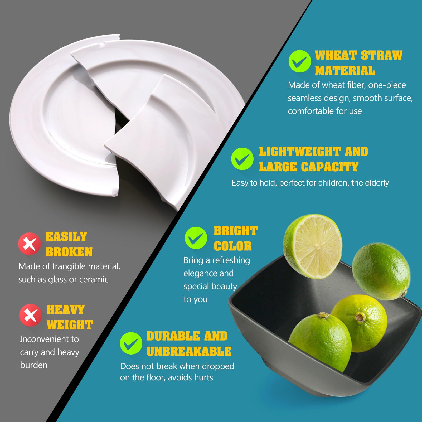 Teivio appetizer plates offer stackable convenience for compact serving