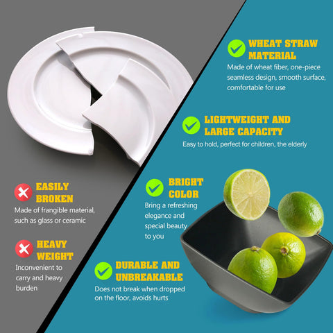 Teivio appetizer plates offer stackable convenience for compact serving