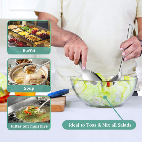 Teivio dishwasher safe stainless steel utensils with bright shine