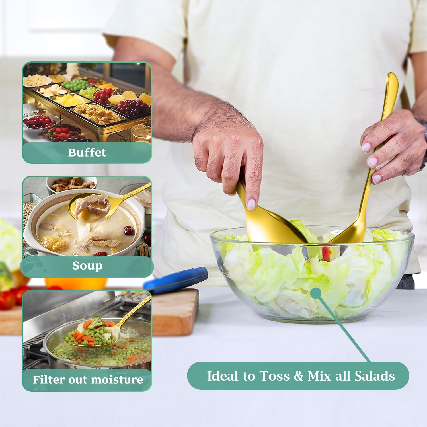 Teivio dishwasher-safe stainless steel design for quick cleanup