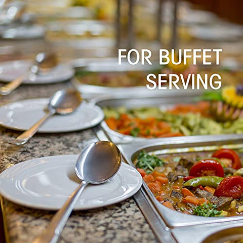 Teivio durable stainless steel construction offers long-lasting serving performance.