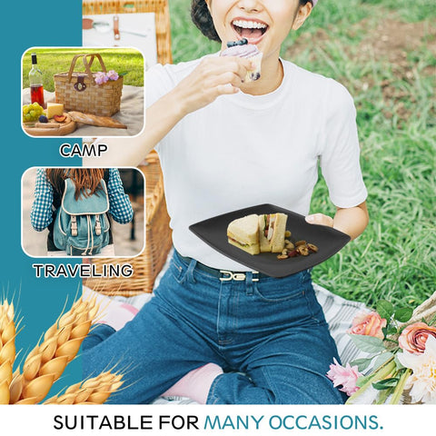 Teivio flatware set with knife, fork, spoon, and straws for easy everyday meals