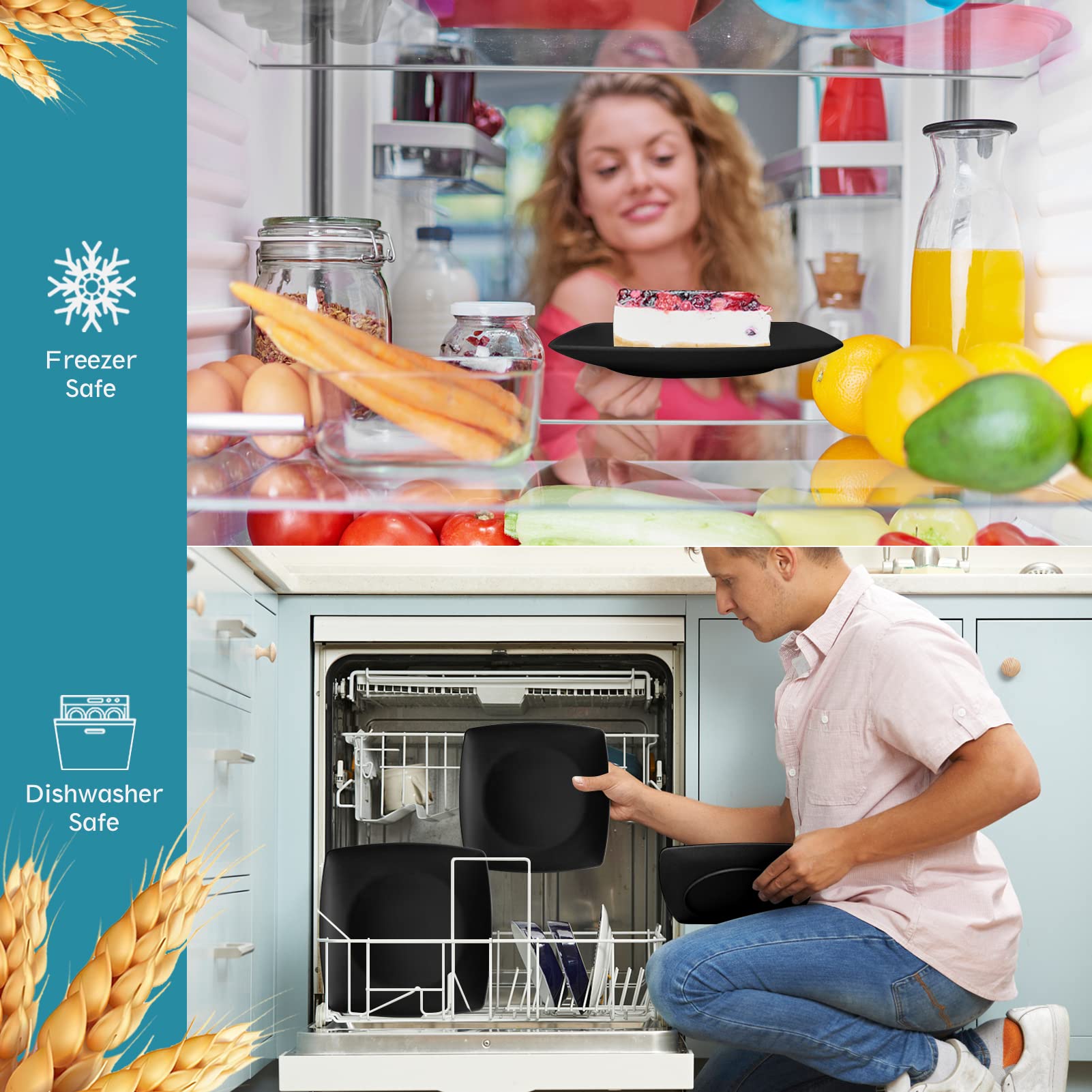 Teivio square tumbler 13.5 oz sturdy and dishwasher safe.