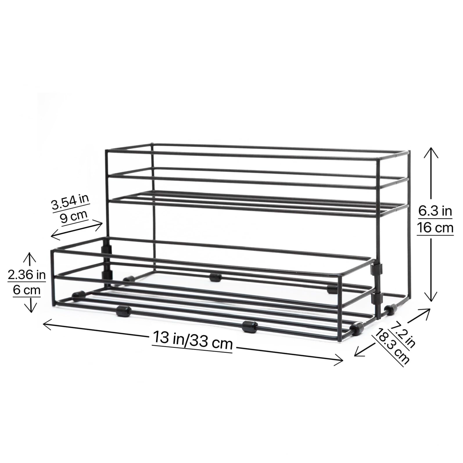 TelKeen coffee bar organizer enables quick access to flavor syrups.