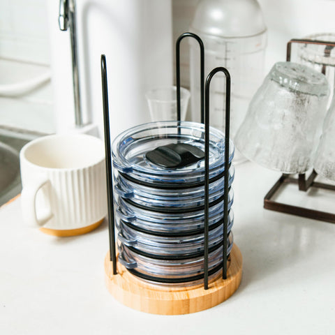 TelKeen universal-fit lid storage fits most tumbler lids
