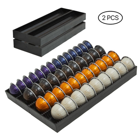 TelKeen Vertuo pod storage in-drawer reduces counter clutter and speeds access