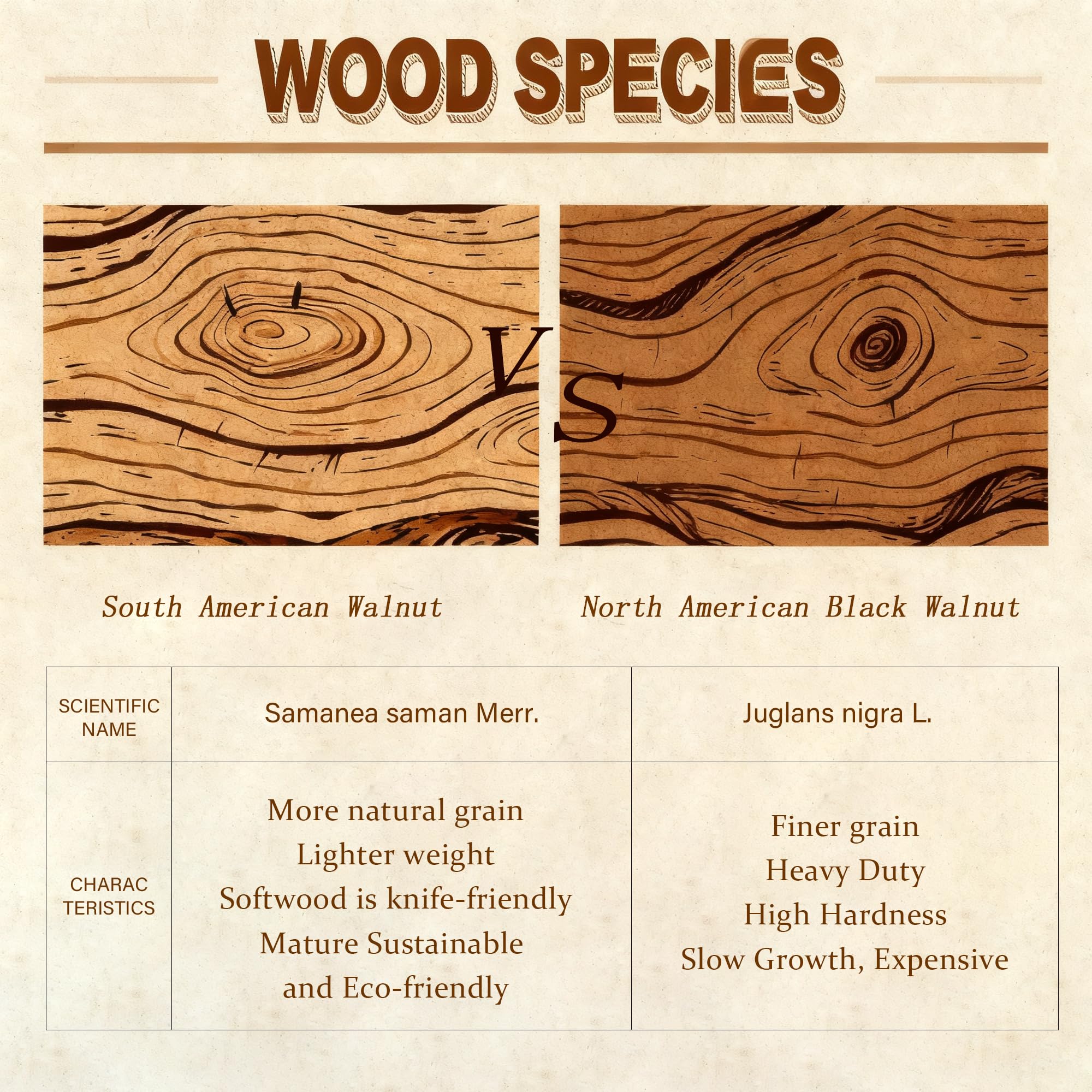 Tellurixara artisan walnut finish highlights craftsmanship.