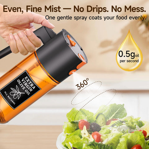 TELUNSHI olive oil sprayer mist-pour for even coating on pans