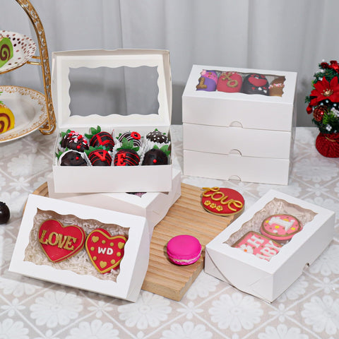 TEMLQPACK window bakery box highlights cookies and pastries for events.
